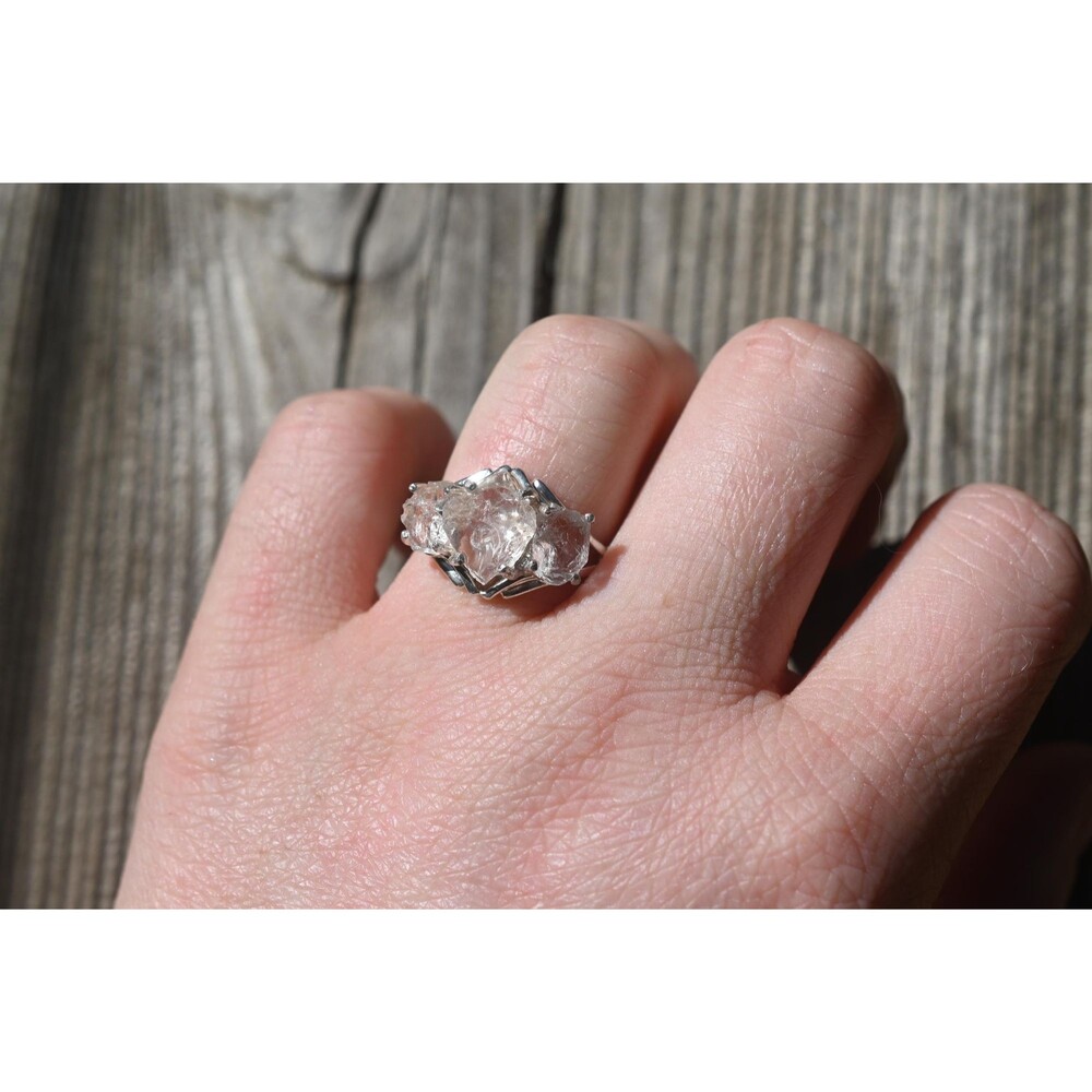 Engagement ring Lake county diamond  sterling silver size 3 4 5 6 7 8 9 10 11 12